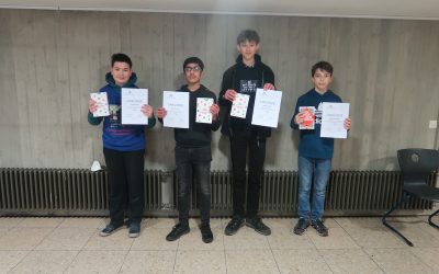 Landeswettbewerb Mathematik – 4 Preisträger vom Stiftsgymnasium in Runde 1