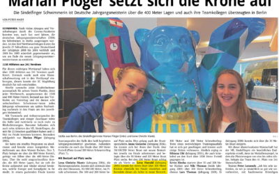 Lena Hunold bei den Deutschen Meisterschaften im Schwimmen