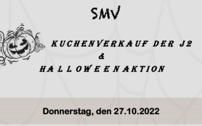 Halloweenaktion der SMV und Kuchenverkauf