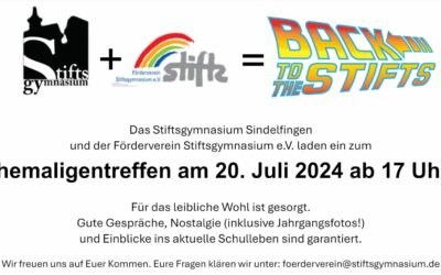 EINLADUNG zum Ehemaligentreffen: Back to the Stifts